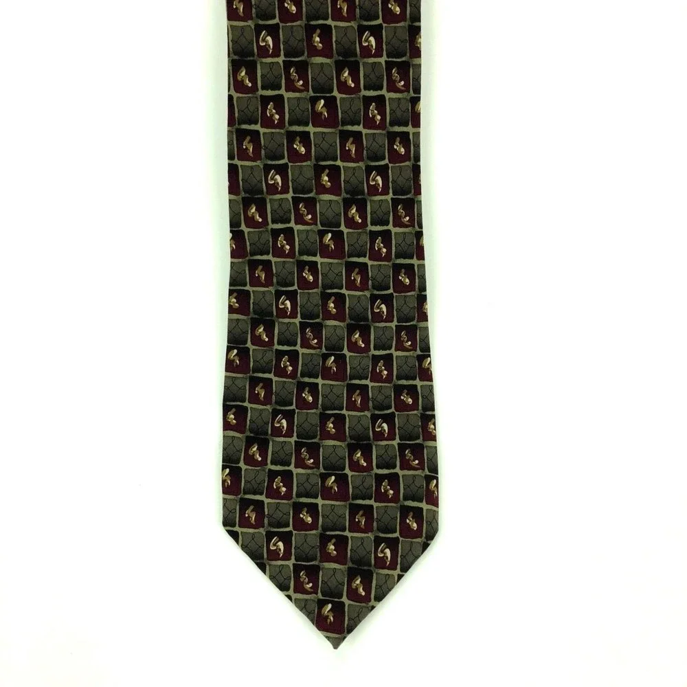 J Garcia Tie Big Bird Breaking Through Collection 20 Silk L57 W3.5 Made In Korea